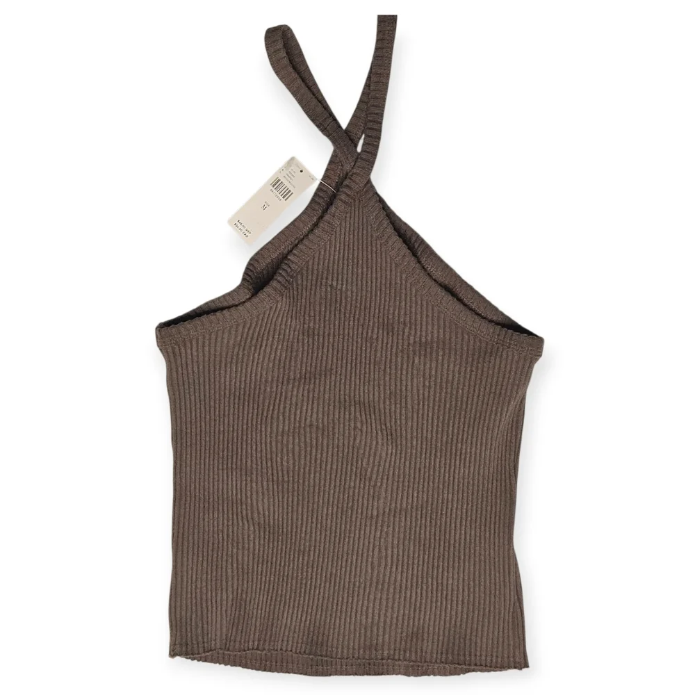 TLA by Anthropologie Ribbed Halter Tank Top, Size M, NWT - Picture 3 of 9